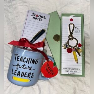 Teaching Future Leaders Mug and Key Ring Set Teacher Holiday Gift